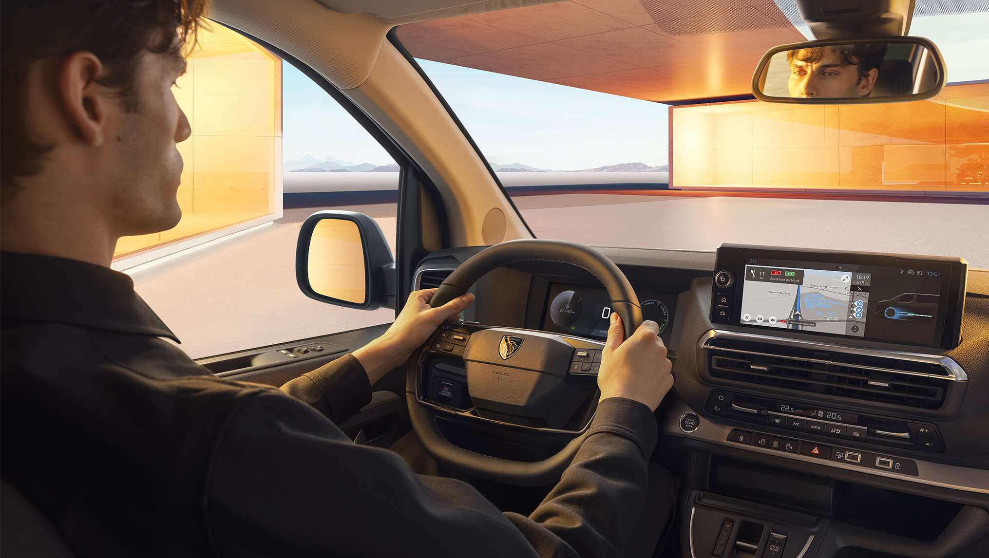 Салон Peugeot Traveller, місце водія